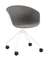 Офисный стул Hey, белый, серая рогожка