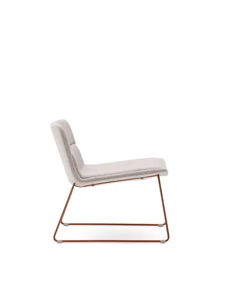 Zahara Стул со стальными ножками полиэстер бежевый