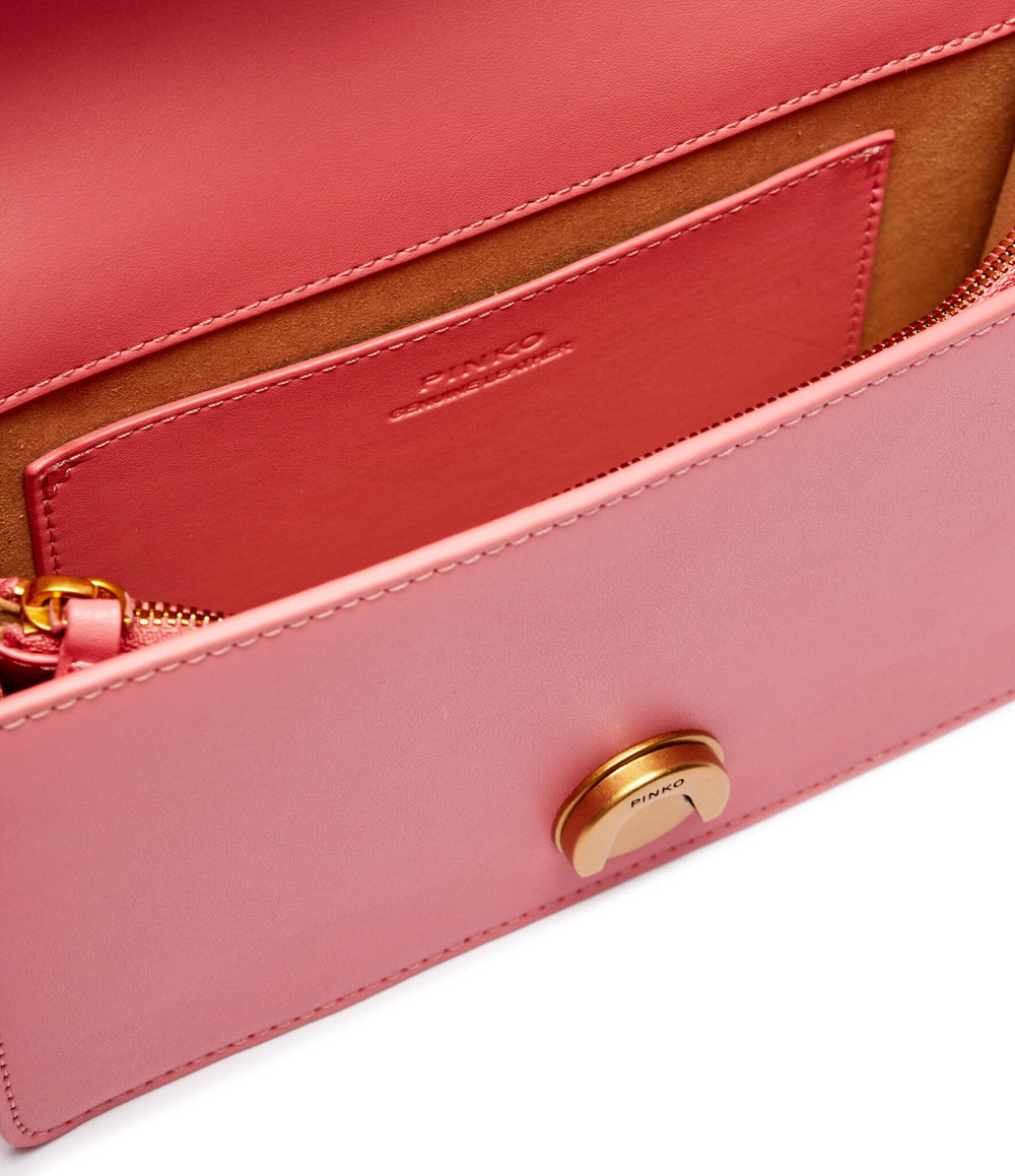 Кожаная сумка через плечо LOVE ONE MINI Pinko - розовый(100074 A0F1)