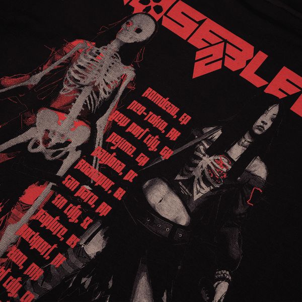 Лонгслив Double-Barreled Tour Layered Kimono черный - фото 8