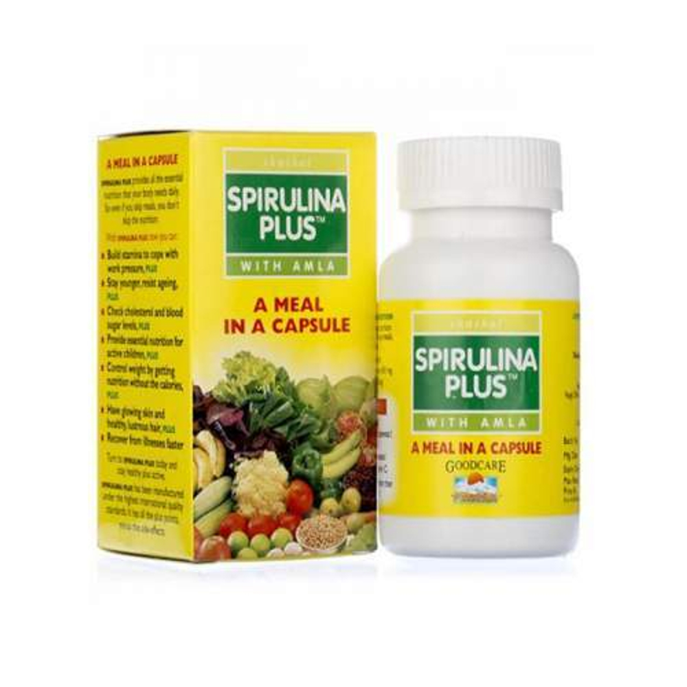 БАД Baidyanath Spirulina Plus with Amla Спирулина с Амлой 60 капсул