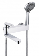 Смеситель для ванны V043532 однорычажный, короткий излив, поворотный