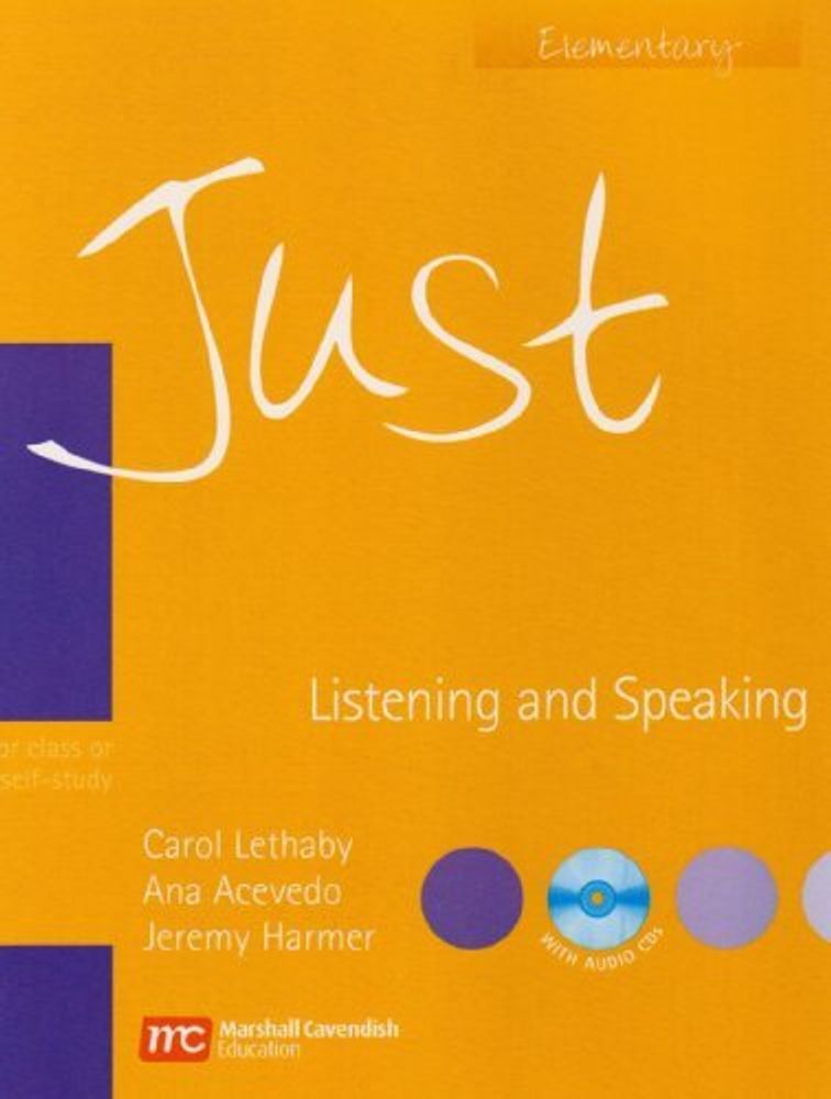 Just Listen/Speak Elem SB [with CDx1]