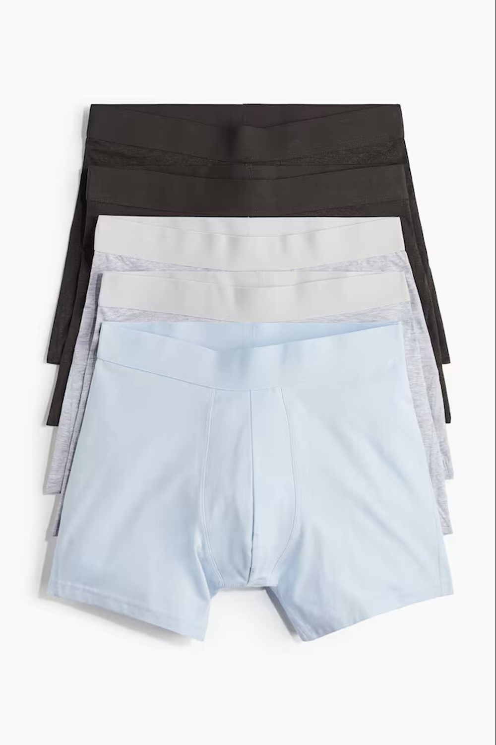 H&M Набор трусов-боксеров ( 5 шт.), серый меланж