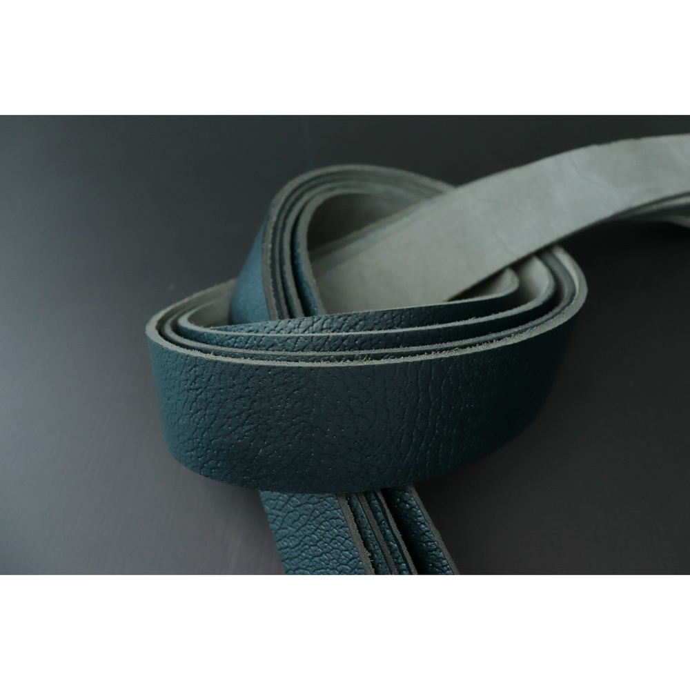 Ременная заготовка сине-зеленая с лицевой отделкой + плита Терра