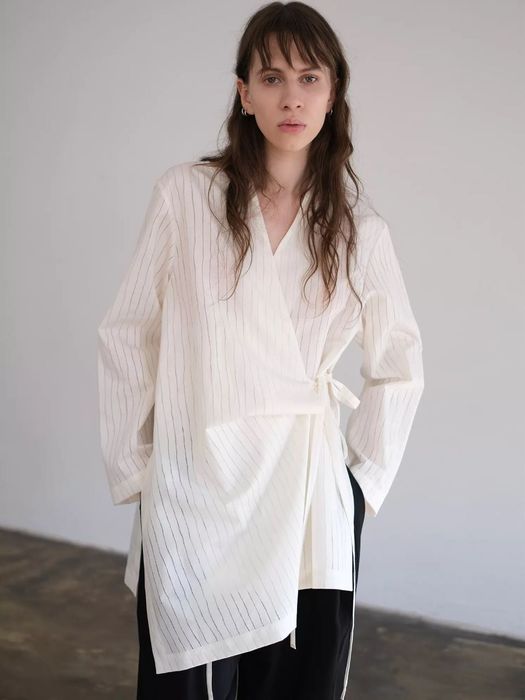 Рубашка молочная из хлопка Ann Demeulemeester