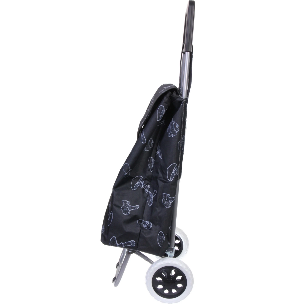 Тележка хозяйственная с сумкой (92*27*33см, колеса 16см,грузоподъемность до 30 кг.) грибы DC308