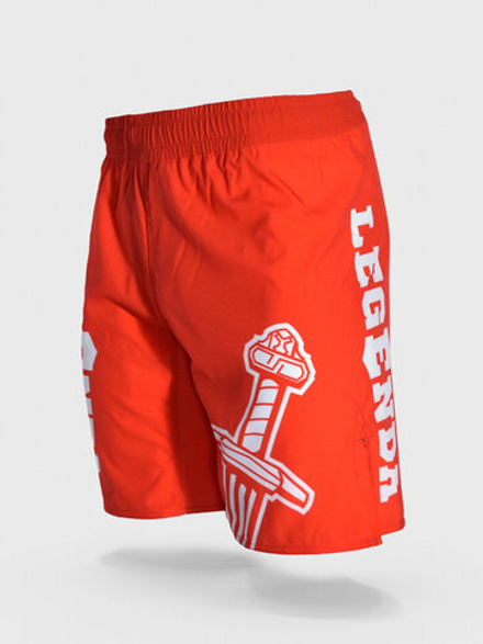 Шорты спортивные тренировочные LEGENDA Меч красный &