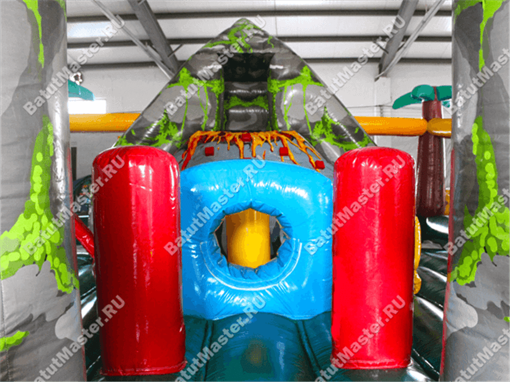 Надувной батут "Ущелье динозавра"