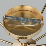 6580/7C CLASSI LN26 36 французское золото, серый/белый металл, керамика/стекло Люстра потолочная E14 7*40W 220V VIVIEN