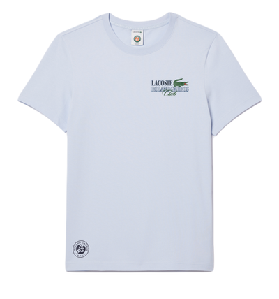 Мужская теннисная футболка Lacoste Roland Garros Edition Sport Cotton T-shirt - phoenix blue