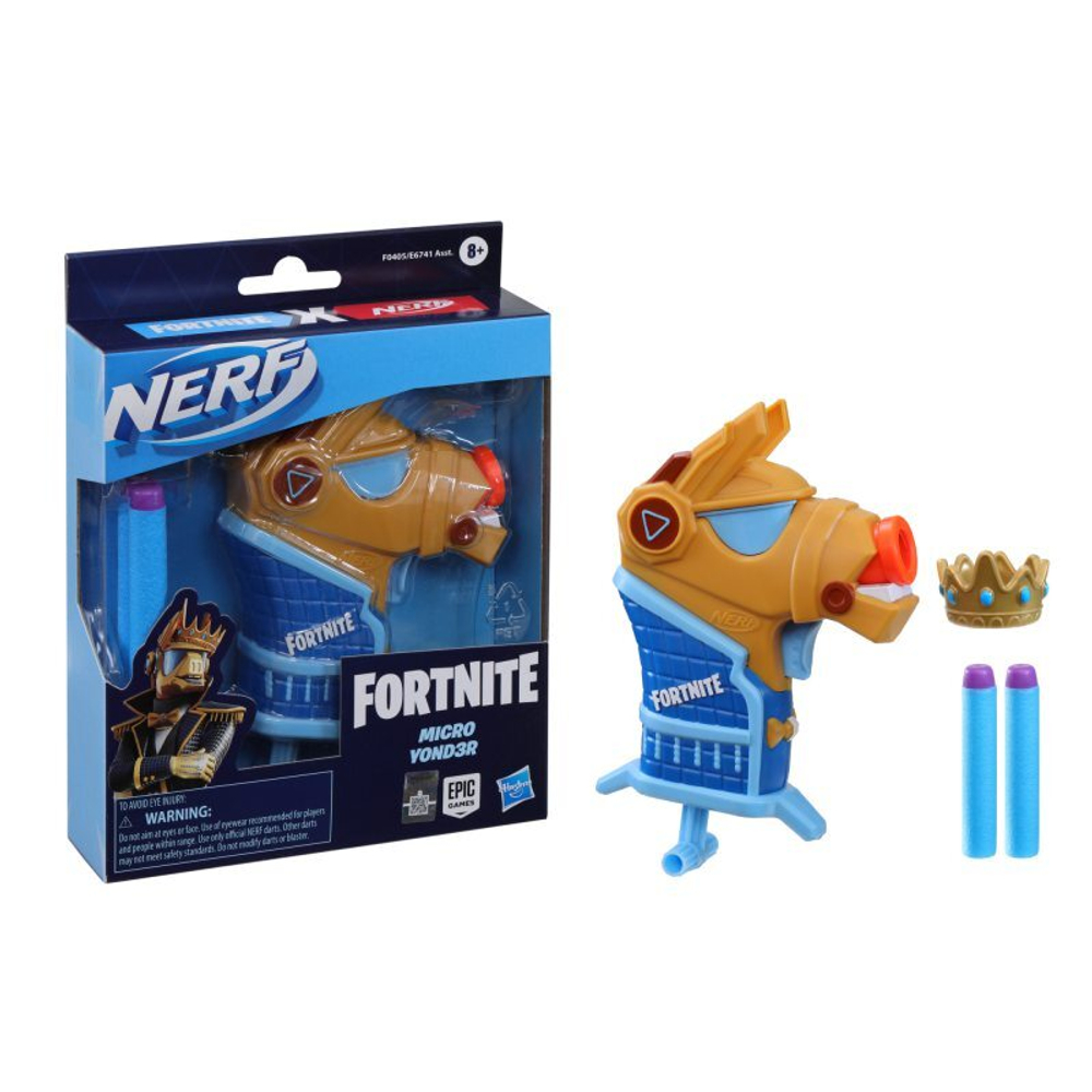 Hasbro Nerf - Микрошоты запуска Fortnite Micro Y0ND3R F0405
