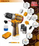 Аккумуляторный бесщеточный шуруповерт INGCO COSLI240786 INDUSTRIAL 16 В 60 Нм 22+1