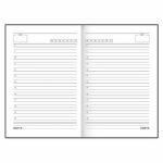 Ежедневник недатированный Staff А5 128 л. обложка твёрдая Flowers