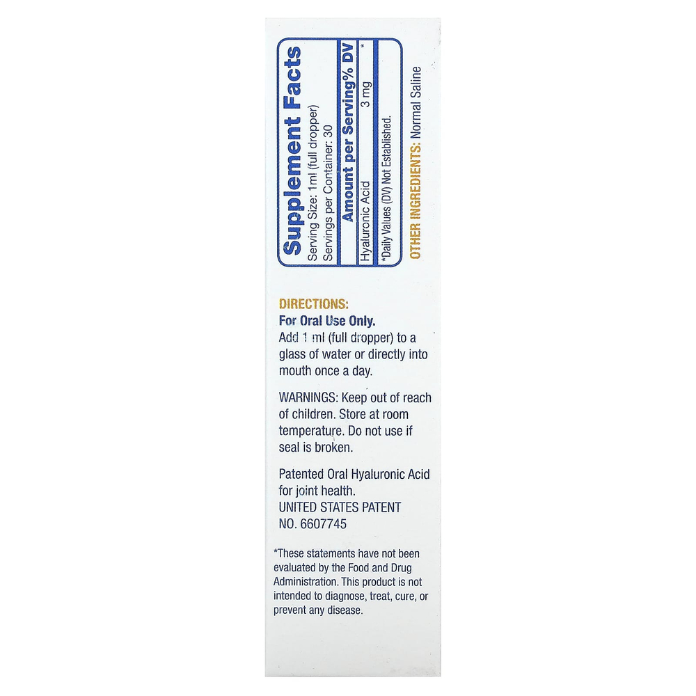 Hyalogic, Synthovial Seven®, гиалуроновая кислота для суставов, кожи и глаз, 30 мл (1 унция)