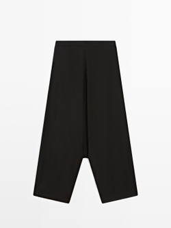 Massimo Dutti Струящиеся брюки, черный