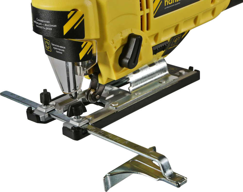 Электролобзик Hanskonner HJS0811LPE, 860 Вт желтый/черный