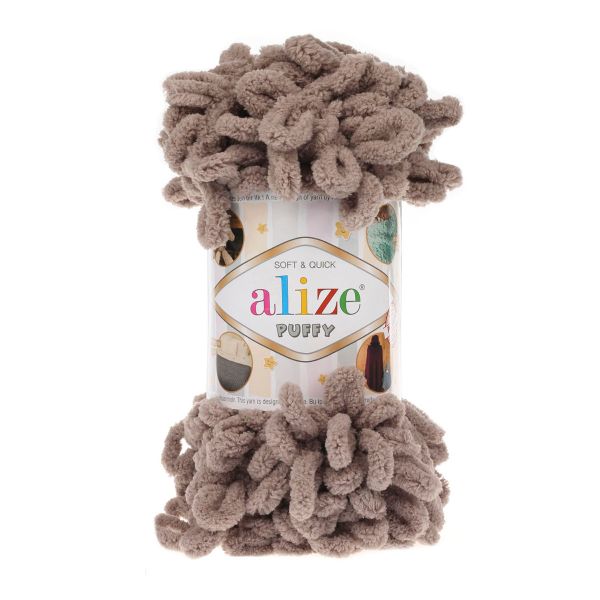 Пряжа Alize (Ализе) Puffy / уп.1 мот. по 100 г, 9м, 530 норка