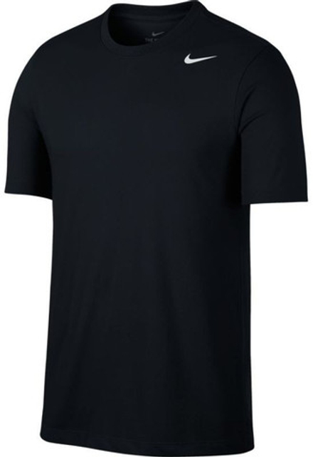 Мужская теннисная футболка Nike Solid Dri-Fit Crew - черный