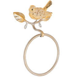 Держатель для полотенец Терра Лавли Айвори Мраморное золото