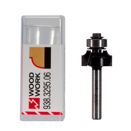 Фреза радиусная с подшипником R=3,2 D=19 L=53 S=6 мм Woodwork 938.3295.06