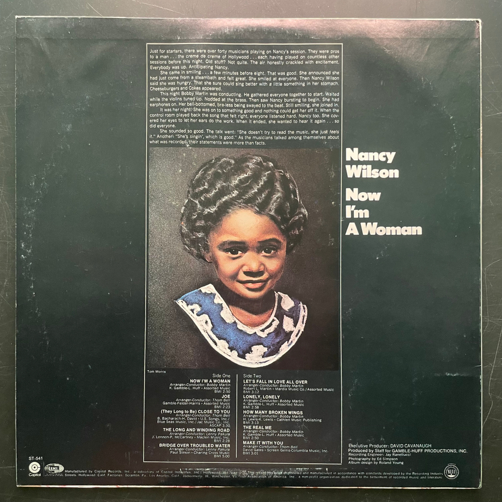 Nancy Wilson ‎– Now I'm A Woman (США 1970г.)