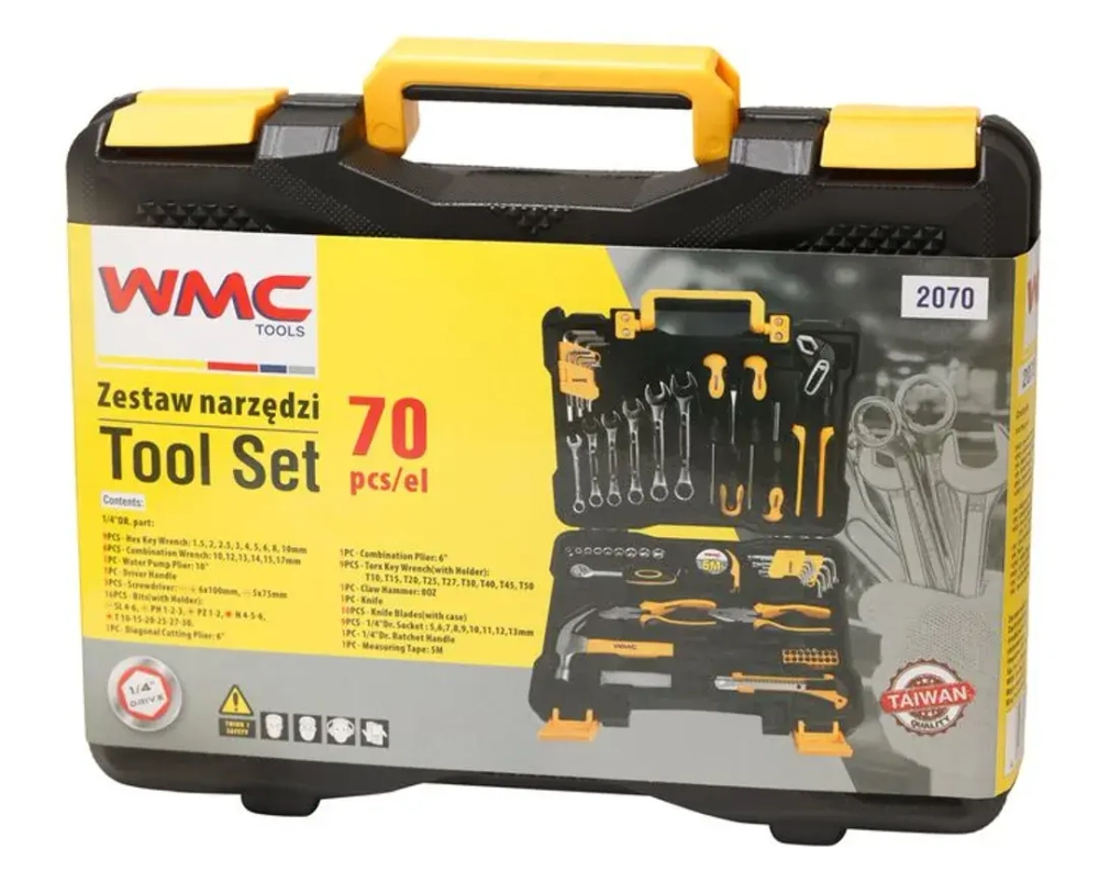 Набор инструментов 70пр. 1/4''(6гр.)(5-13мм) WMC TOOLS WMC-2070