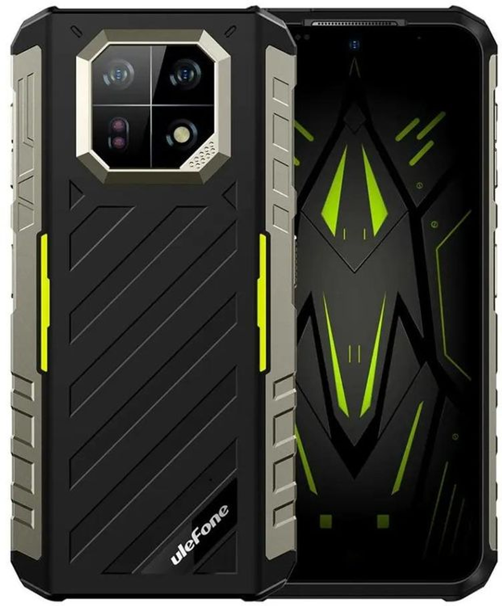 6.58" Смартфон ULEFONE Armor 22 8/128Gb,  NFC,  IPS,  120Гц,  6600мAч,  зеленый