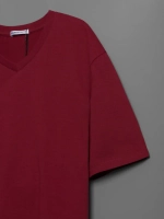 Футболка мужская повседневная однотонная хлопок