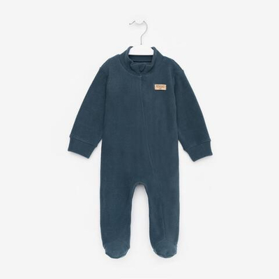 Комбинезон д/мальчика флис, р.80 темно-серый 9210486 (MINAKU)