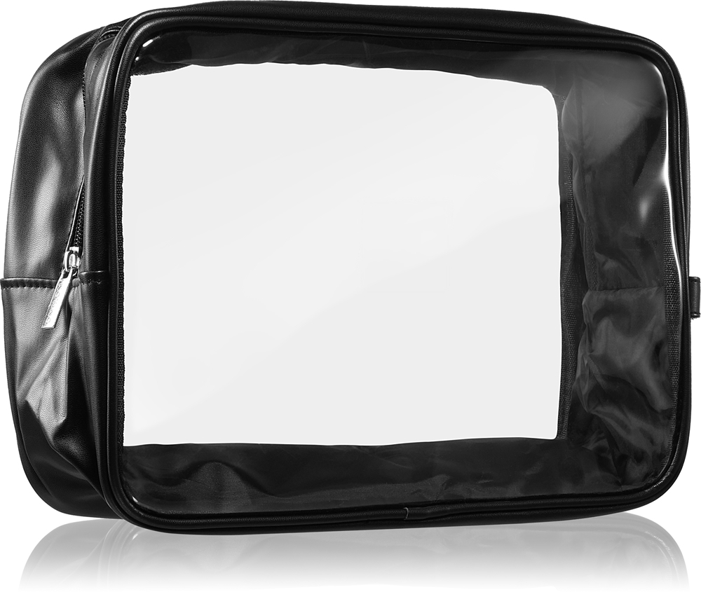 Notino Travel Collection Extra Large Clear Organizer - Прозрачная косметичка XL Black 27,5x20x12,5 cm, 1 szt.