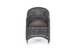 «Равенна» плетеное кресло из искусственного ротанга, цвет темно-серый