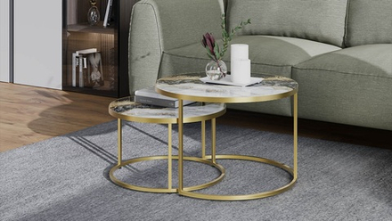 Вега (ТриЯ) Стол журнальный (металл - золото)