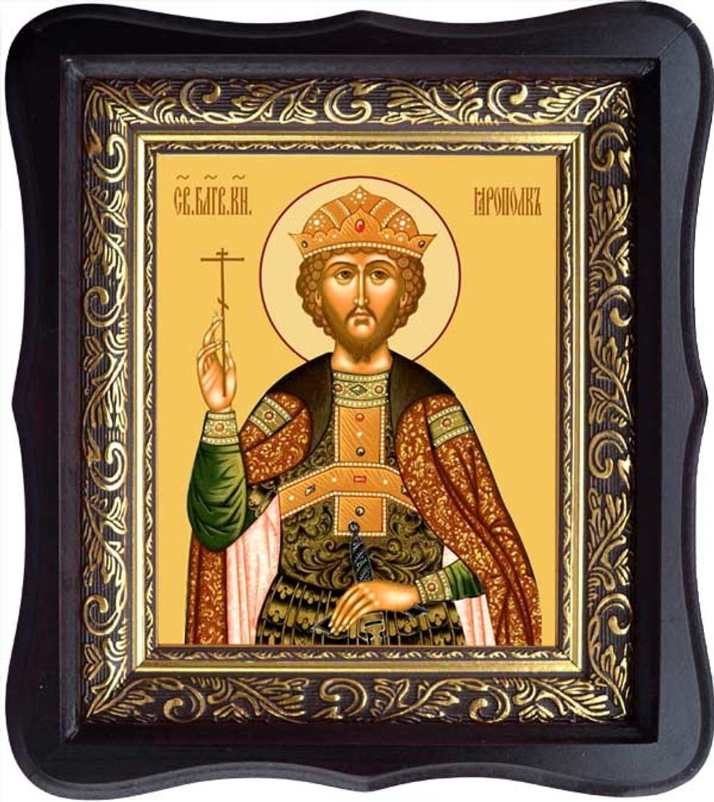 Ярополк (Петр) Владимиро-Волынский Благоверный князь. Икона на холсте