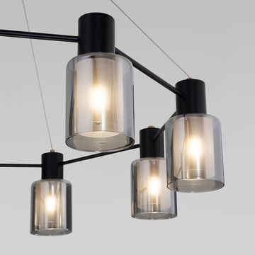 70219/8 / подвесной светильник / черный/античная бронза