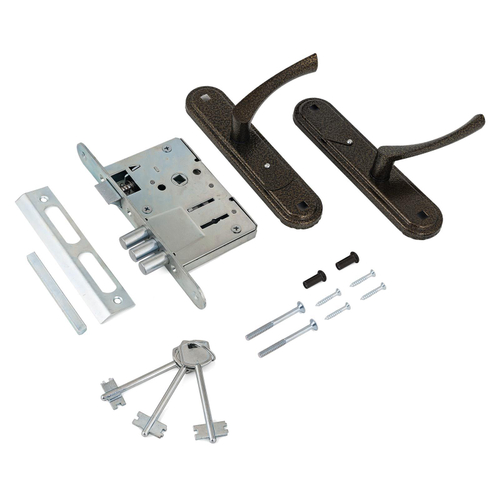 Замок врезной Д-град Зенит ЗВ 9-4.2 бронза с/руч  сувальдный м/о 55  /2625