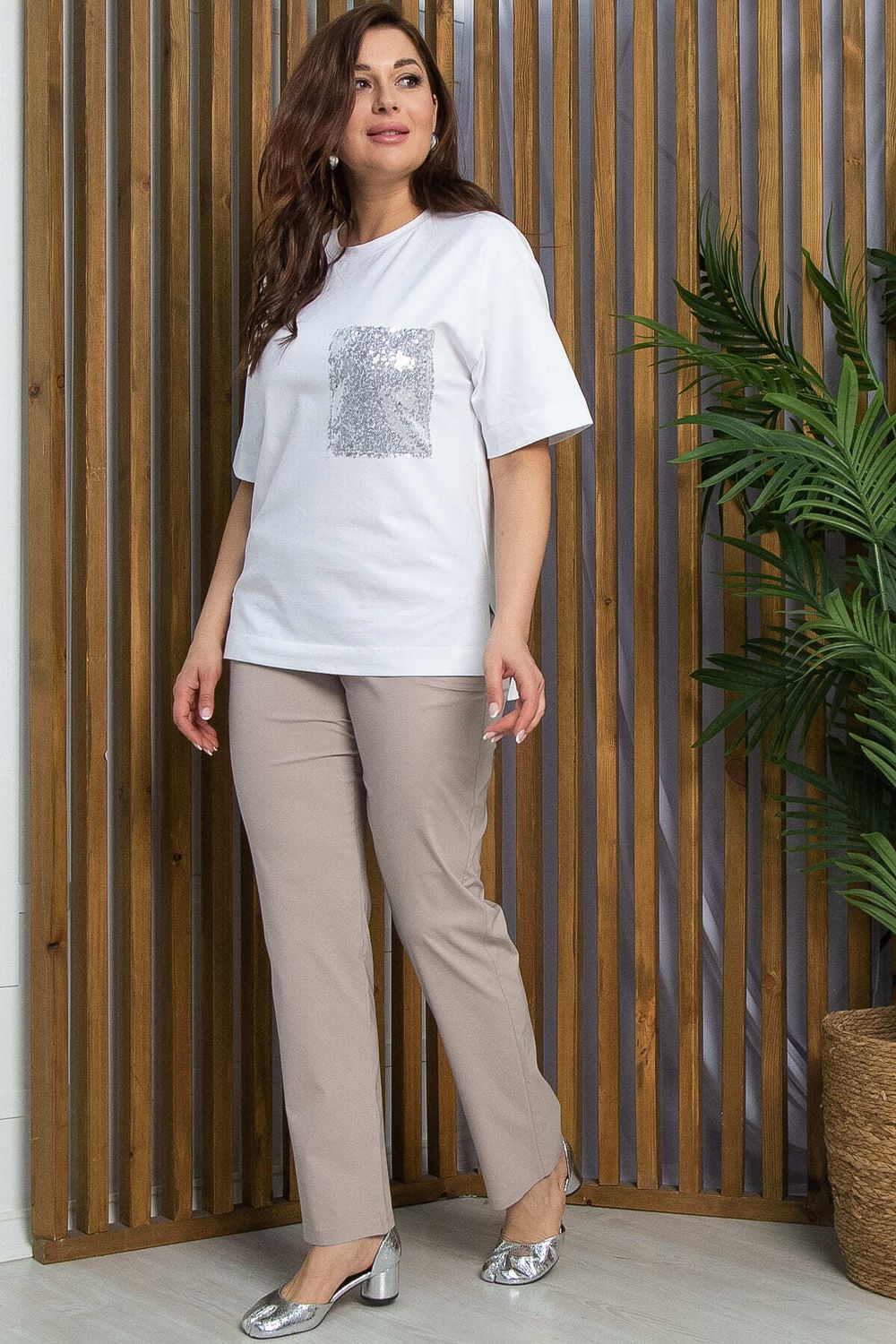 Брюки Бланж (бежевые) Б13391-18М LT Collection