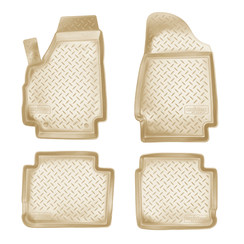 Ковры в салон Norplast/Unidec для VAZ 2131 Niva (2016-2021)Полиуретан,Бежевый, арт.NPL-Po-94-24-1-B