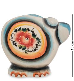 ГЛ- 447 Копилка «Слон» золото цв. (Гжельский фарфор)