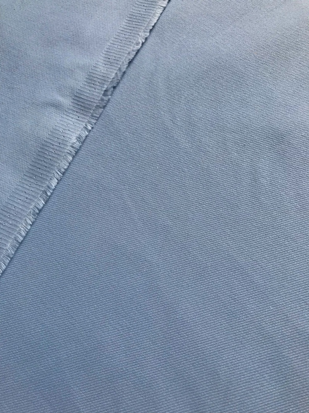 Коттон однот брючный, голубой twill satin