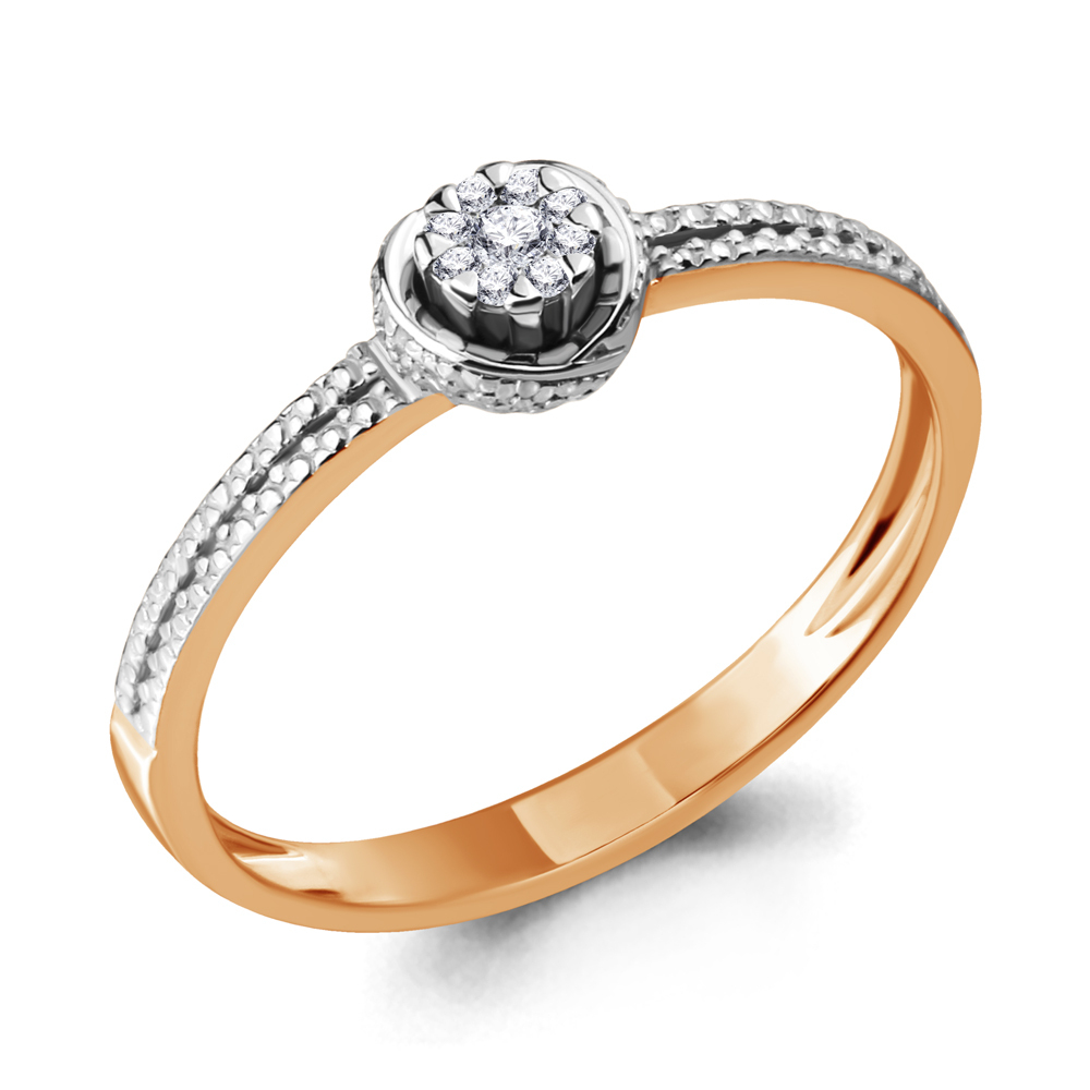 962960к Кольцо из Золота с бриллиантами из коллекции "Elegance"