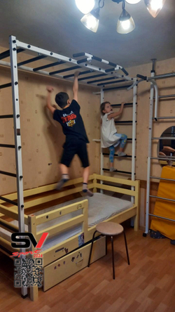 Монтаж спортивного комплекса Sv Sport П в пеноблочные, газоблочные стены