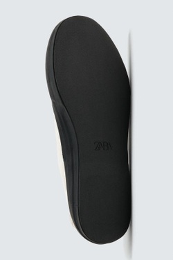 ZARA Х AARON LEVINE КЕДЫ ИЗ ТКАНИ, БЕЛЫЙ