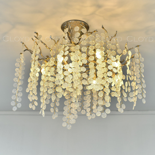 Люстра Cloyd HAOMA C8 / выс. 50 см - латунь (арт.11109)