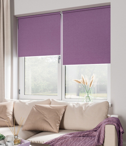 Рулонные шторы Блэкаут Пурпур