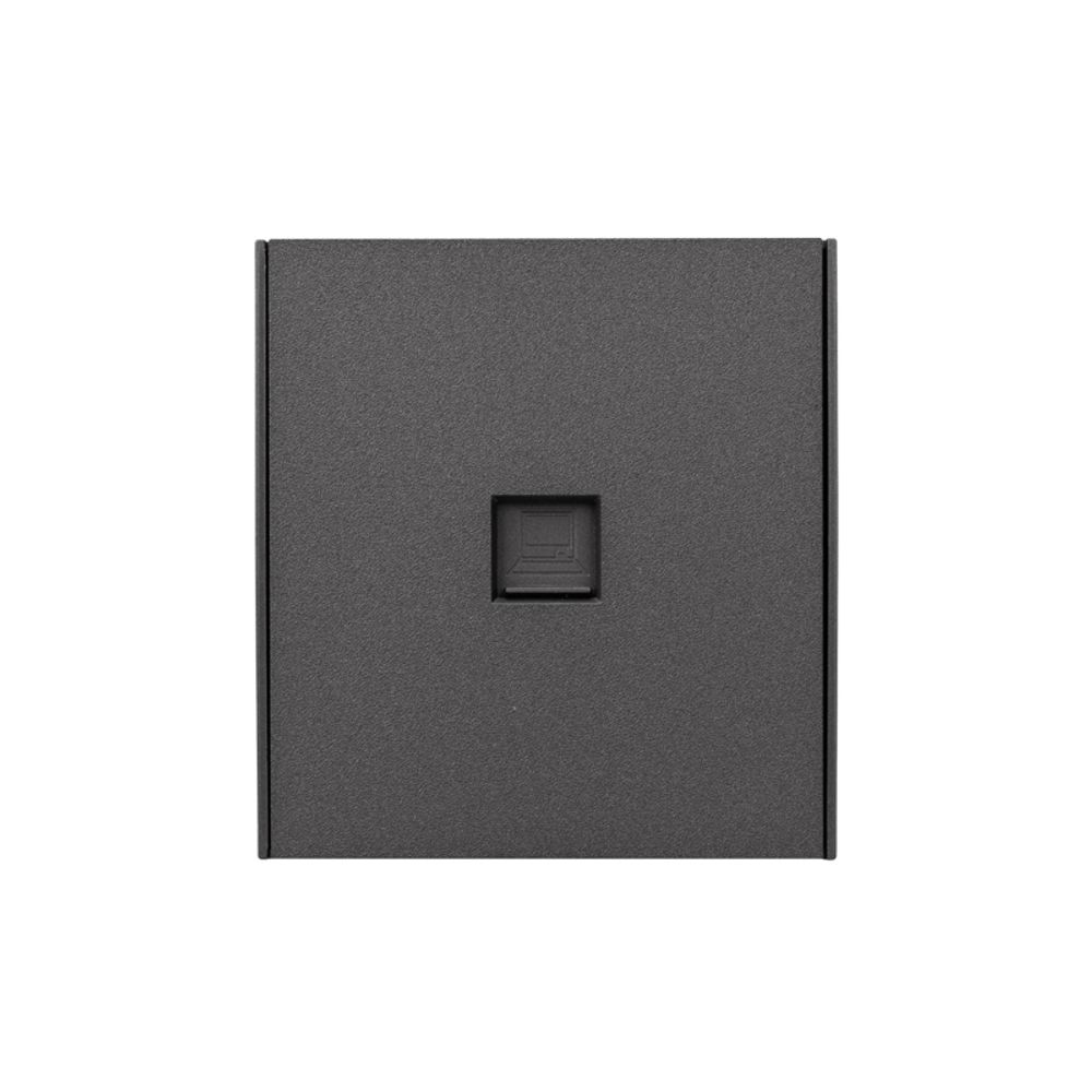 Розетка STRONG компьютерная RJ45 кат6 с/у графит KRANZ
