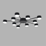 8344/10C COMFI LN26 251 черный, металл Люстра GX53 LED 10*7W 220V TORINA