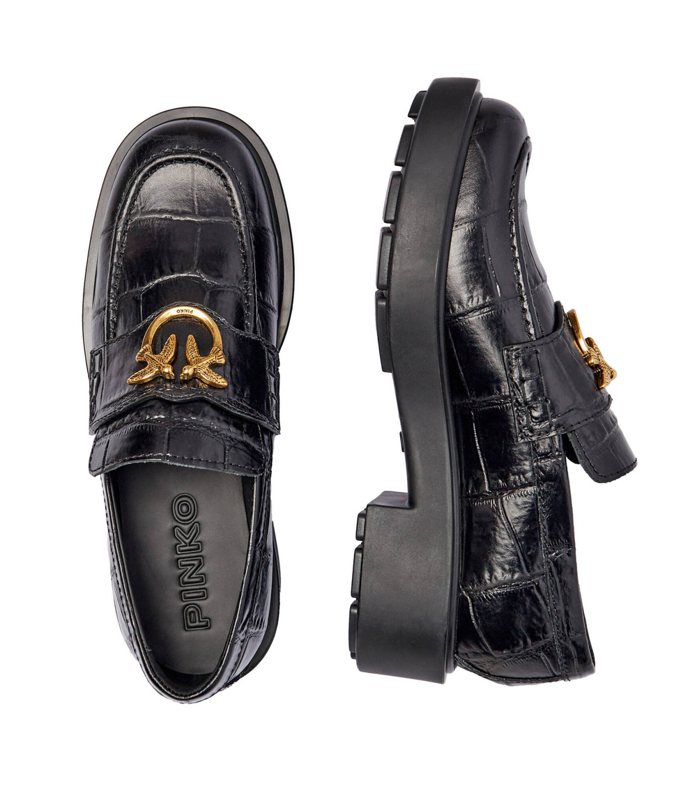 Кожаные лоферы tina Pinko - черный(SD0001 P059)