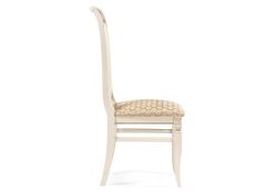 Деревянный стул Roy W/З молочный с патиной