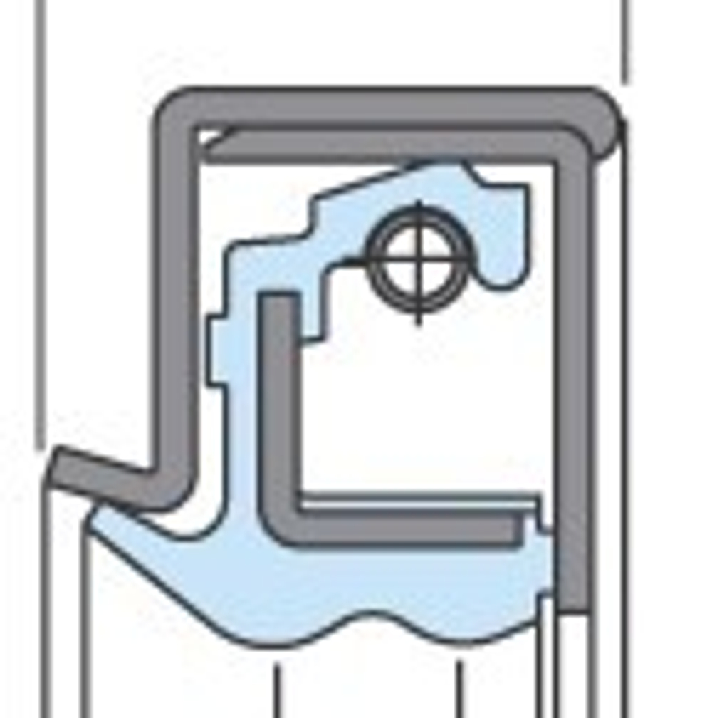 Кассетное уплотнение УК-40 (130x170x17) FKM/Сталь